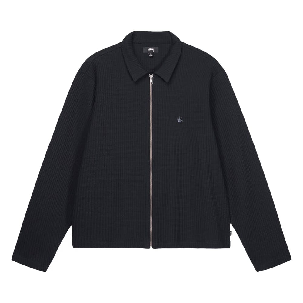 Stussy Big Thermal Zip Shirt Black