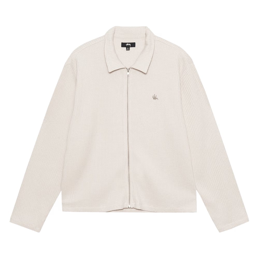Stussy Big Thermal Zip Shirt Natural