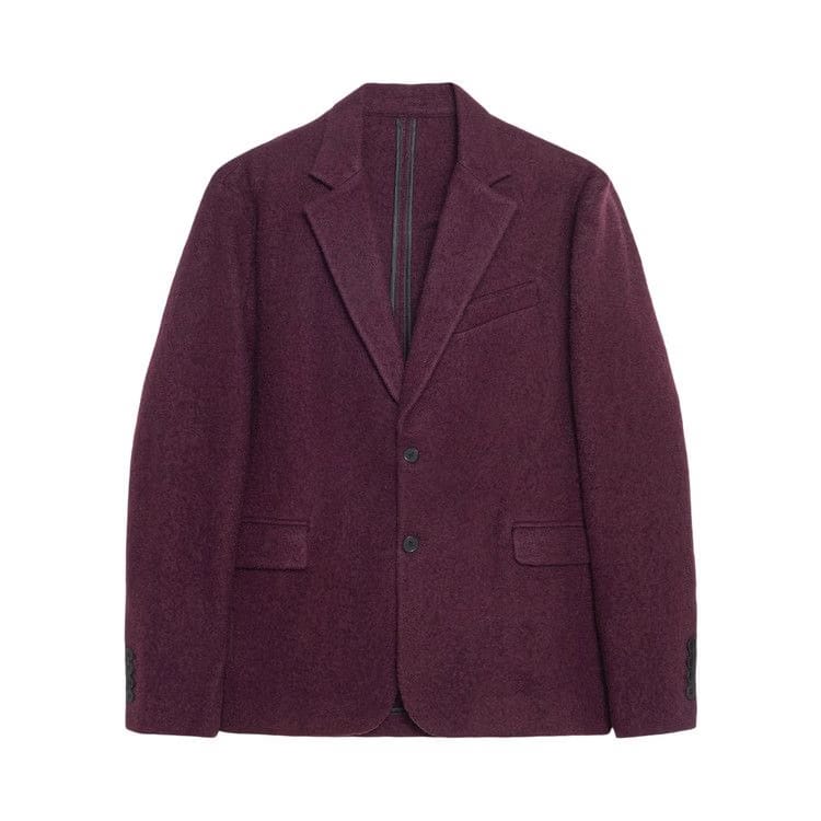 Stussy Blazer Textured Wool Wine