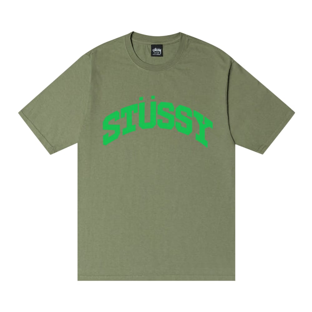 Stussy Block Sport Pigment Dyed T-Shirt Artichoke