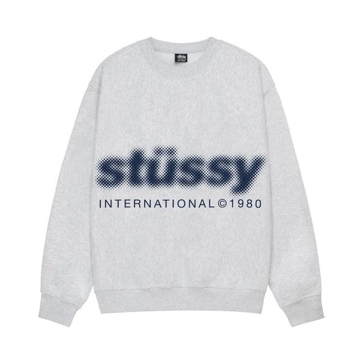 Stussy Blur Crew Ash Heather