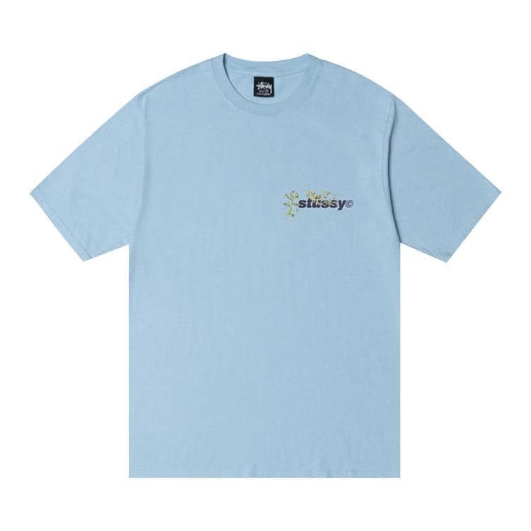 Stussy Bokay Pigment Dyed T-Shirt Sky Blue