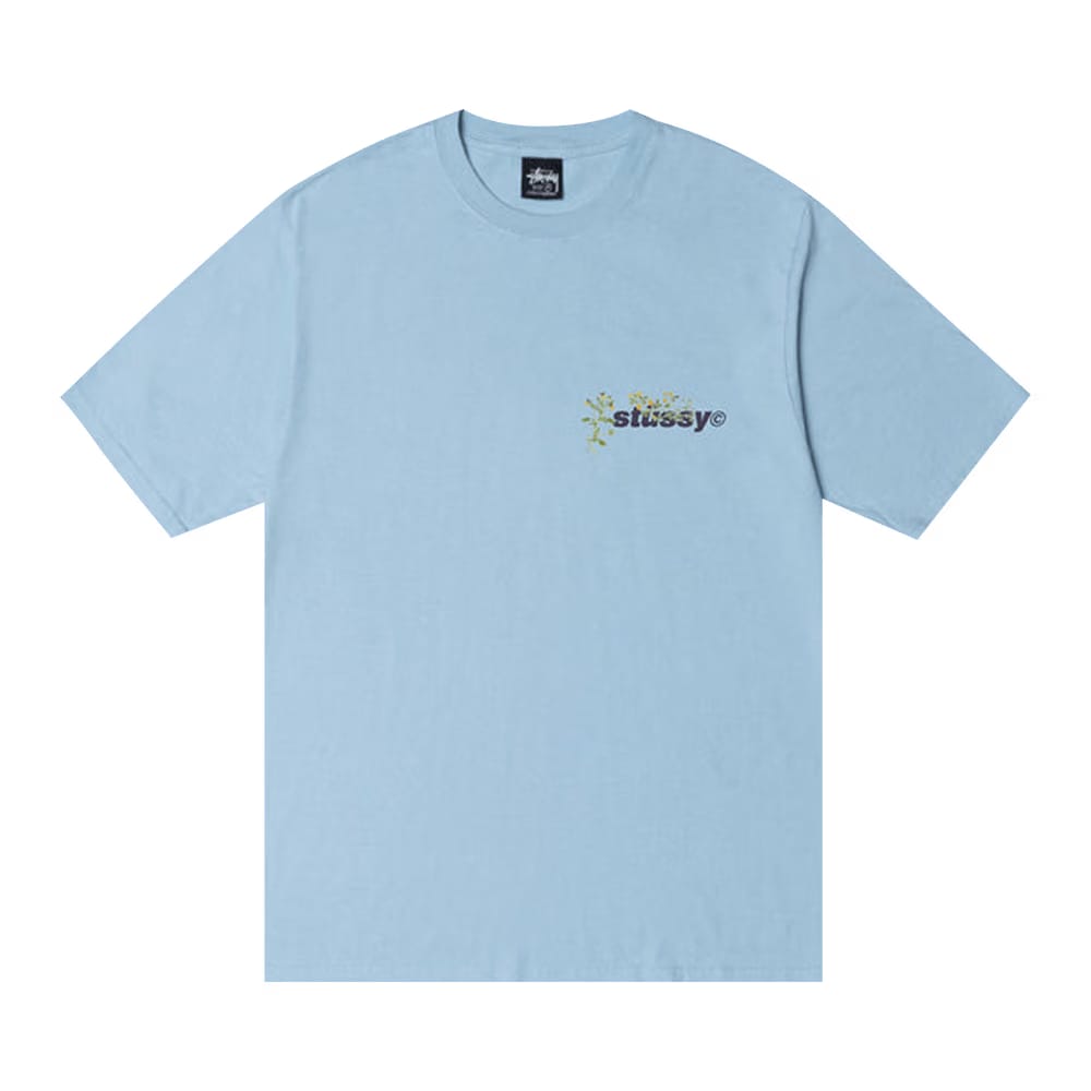 Stussy Bokay Pigment Dyed T-Shirt Sky Blue