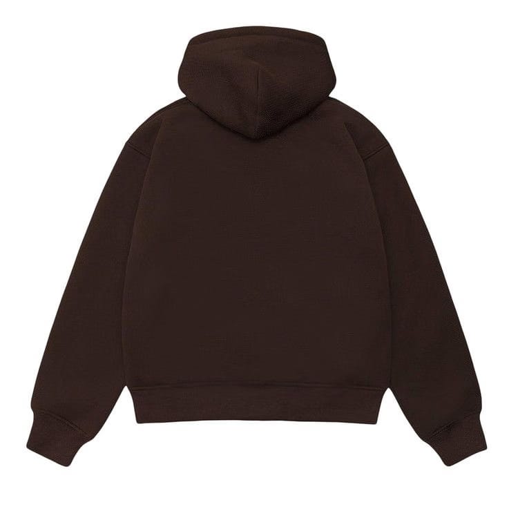 Stussy Bonded Sherpa Hoodie Brown