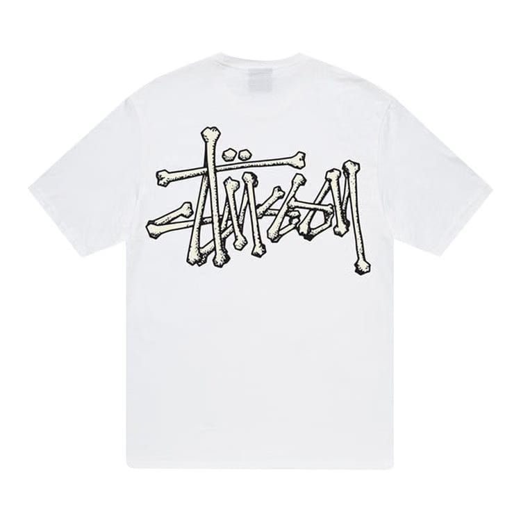 Stussy Bones Stock T-Shirt White