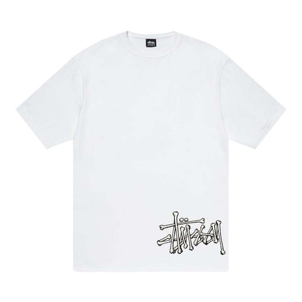 Stussy Bones Stock T-Shirt White