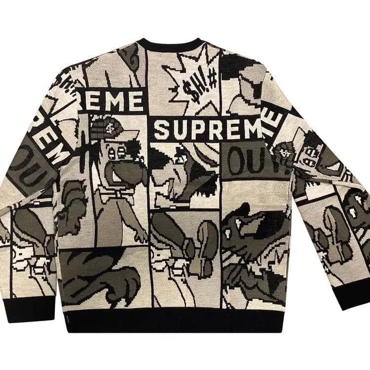 Supreme Cartoon Sweater Black