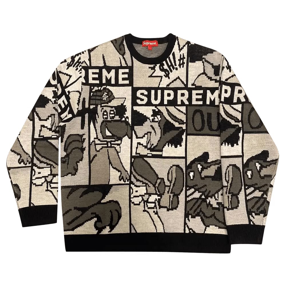 Supreme Cartoon Sweater Black