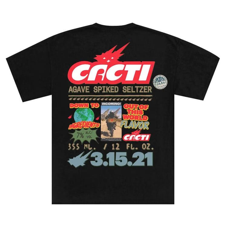 Cactus Jack by Travis Scott Down To Earth T-Shirt 1 Black