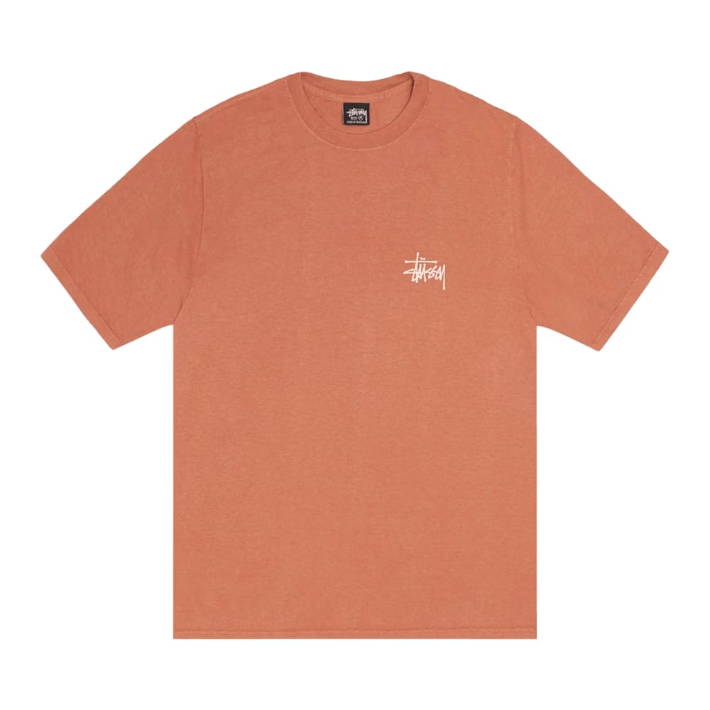 Stussy Built In USA T-Shirt Pigment Dyed Rust