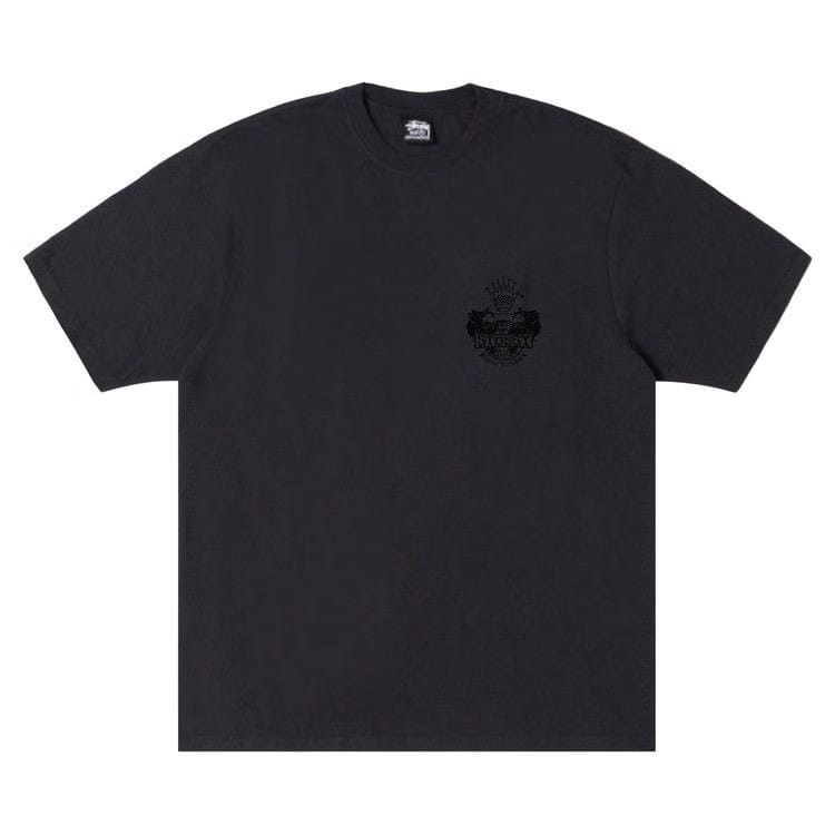 Stussy Built To Last T-Shirt Pigment Dyed Faded Black
