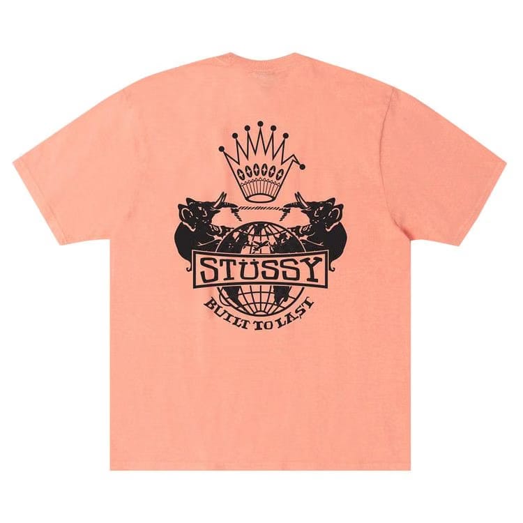 Stussy Built To Last T-Shirt Pigment Dyed Sherbert