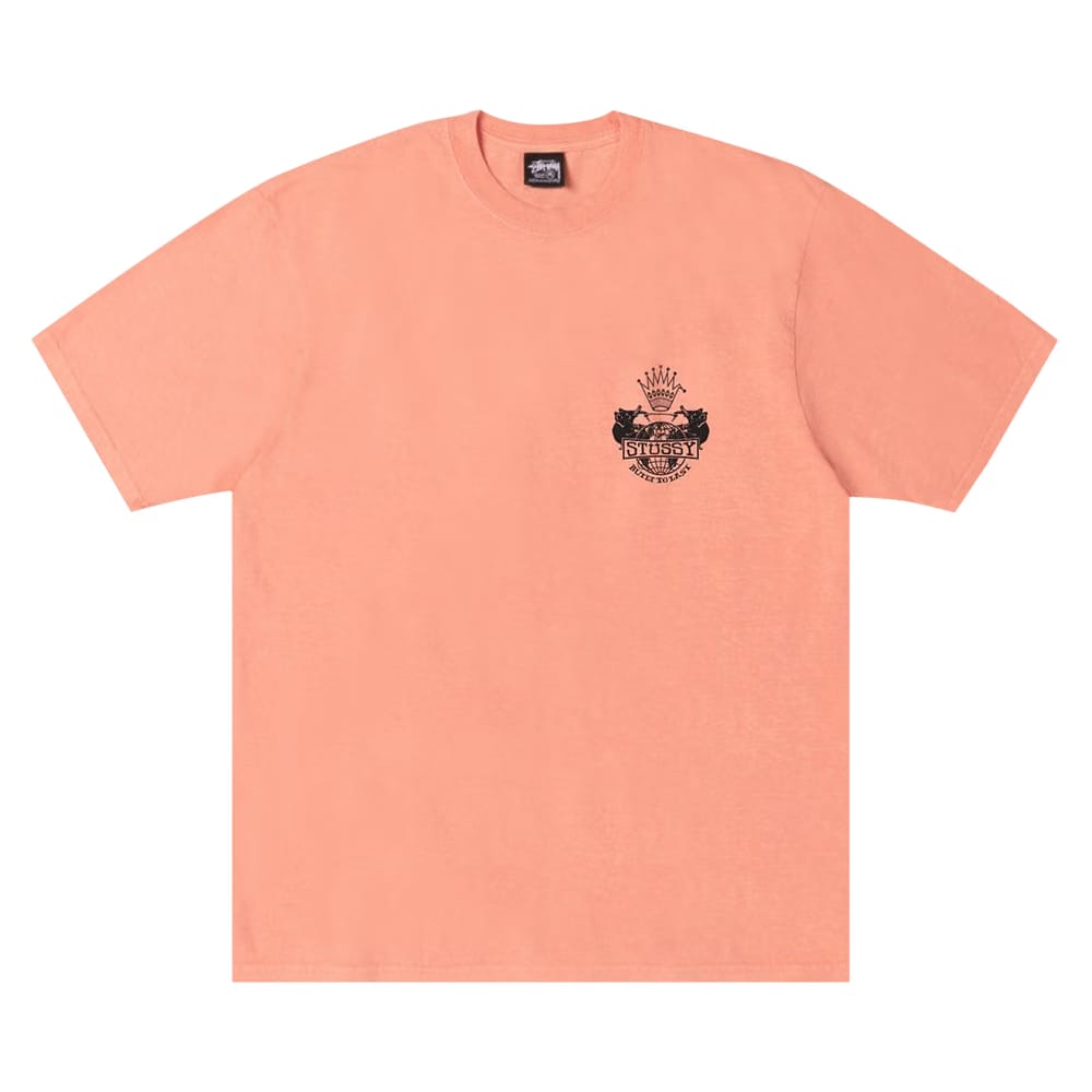 Stussy Built To Last T-Shirt Pigment Dyed Sherbert