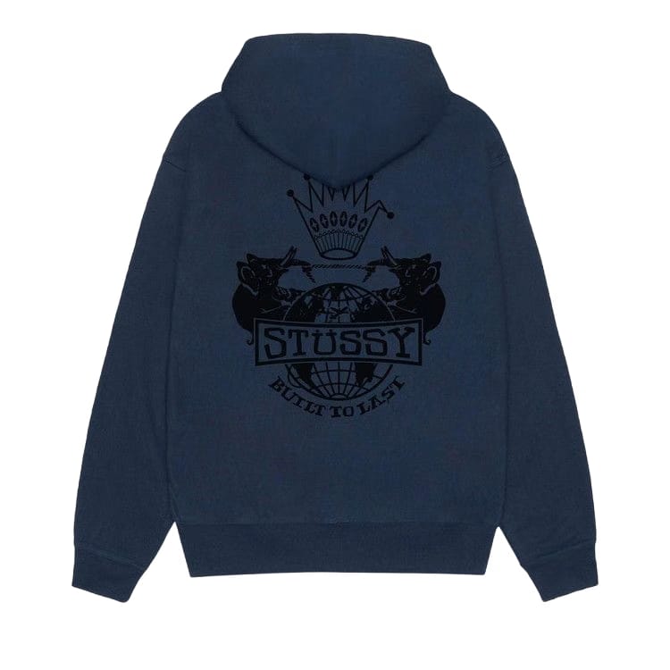 Stussy Built To Last Zip Hoodie Navy