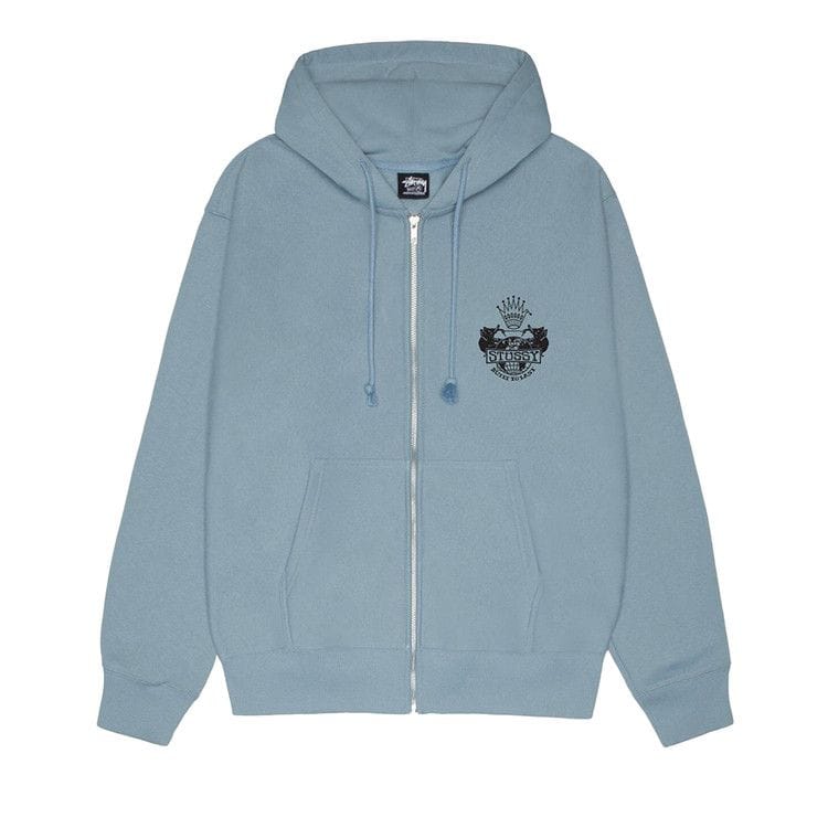 Stussy Built To Last Zip Hoodie Slate