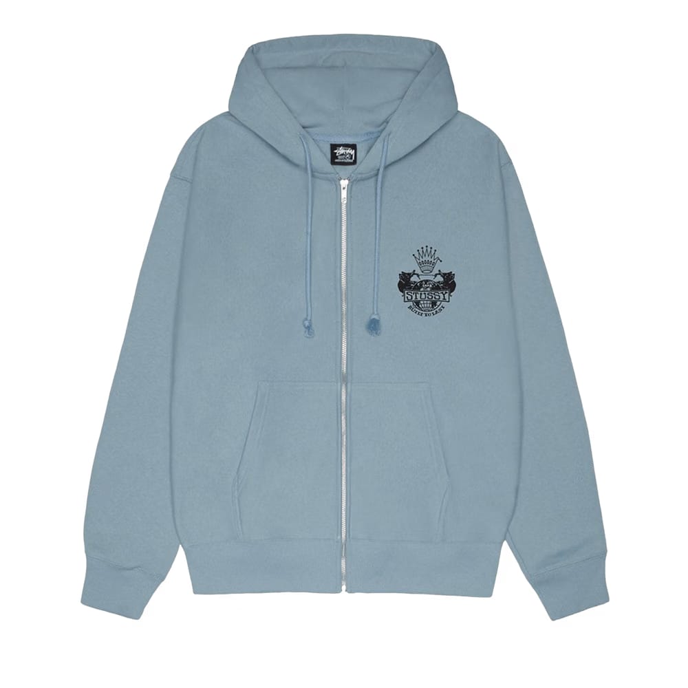 Stussy Built To Last Zip Hoodie Slate