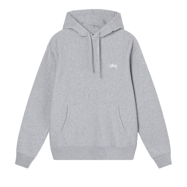 Stussy Overdyed Stock Logo Hoodie Grey Heather