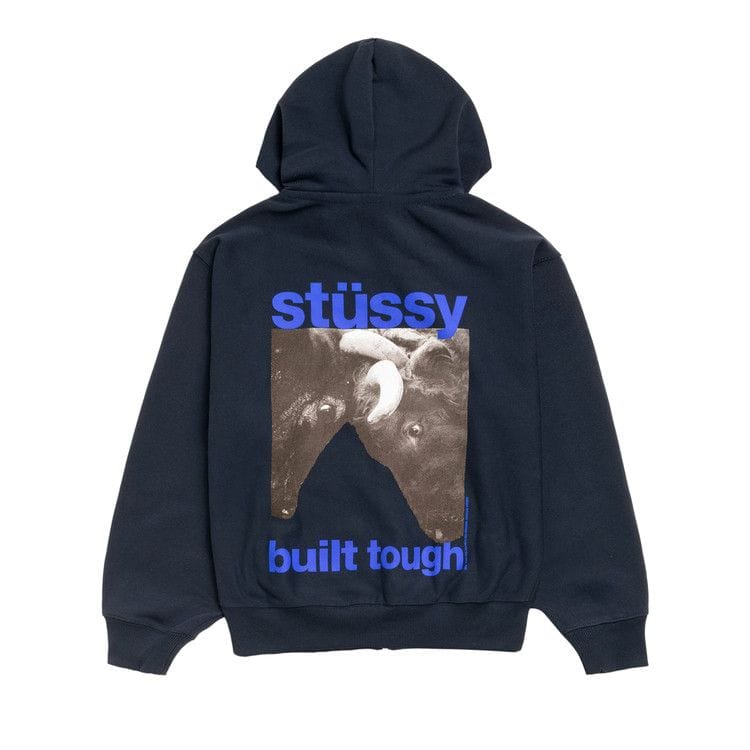 Stussy Built Tough Zip Hoodie Navy