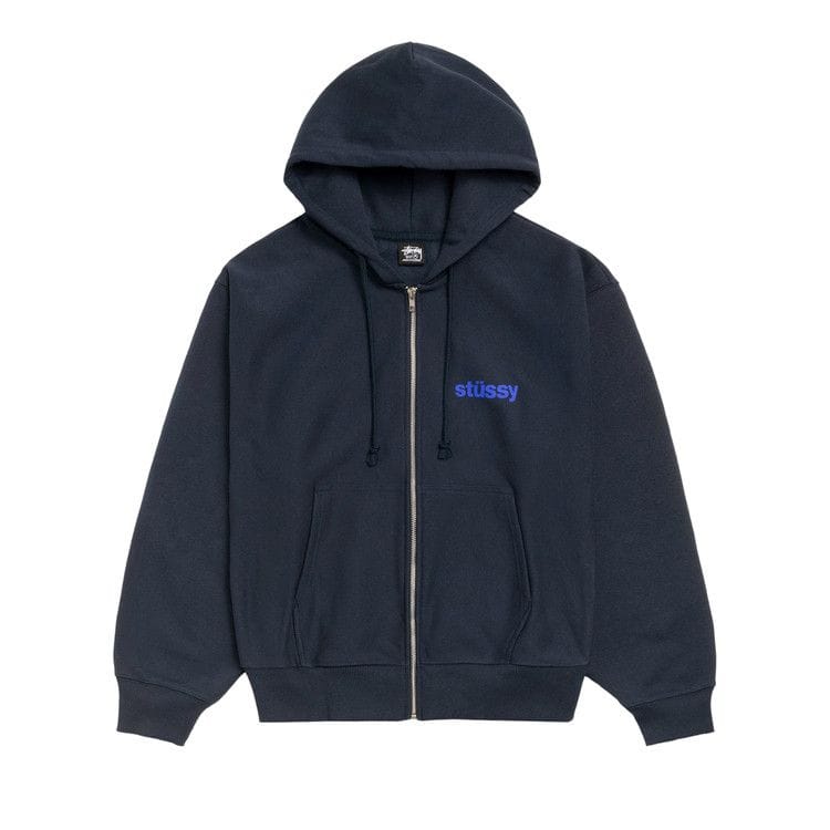 Stussy Built Tough Zip Hoodie Navy