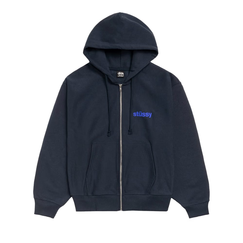 Stussy Built Tough Zip Hoodie Navy