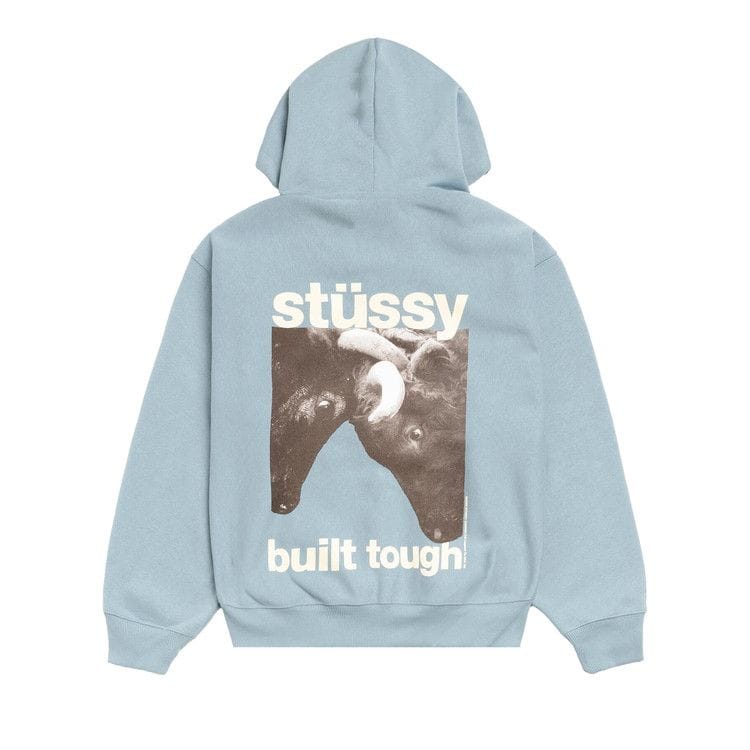 Stussy Built Tough Zip Hoodie Slate