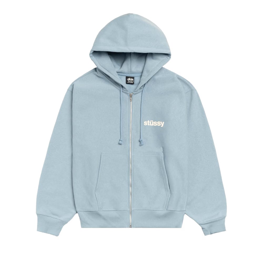 Stussy Built Tough Zip Hoodie Slate