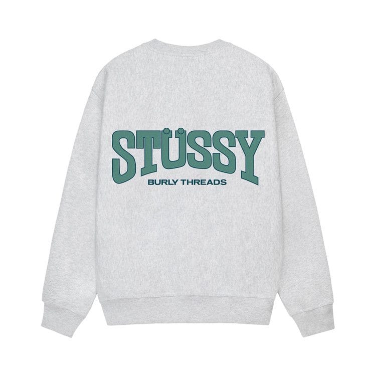 Stussy Burly Threads Crew Ash Heather