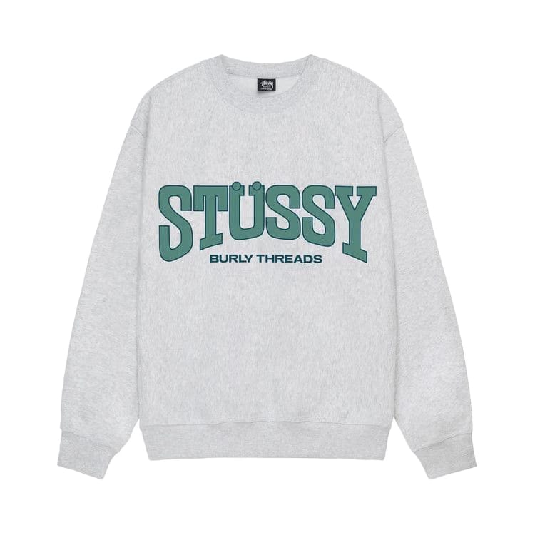 Stussy Burly Threads Crew Ash Heather