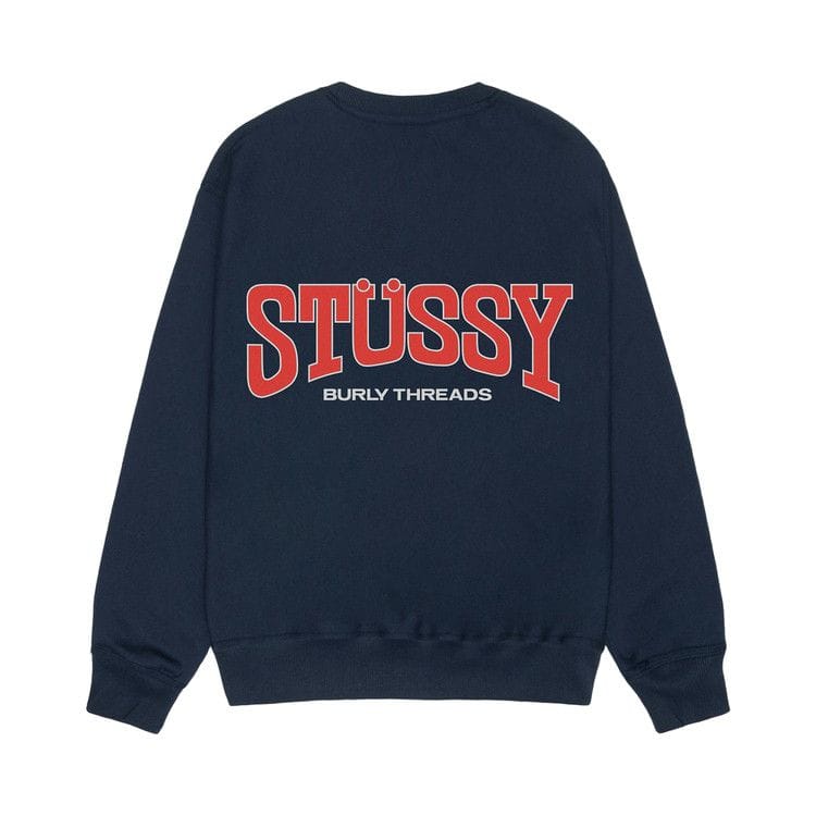 Stussy Burly Threads Crew Navy