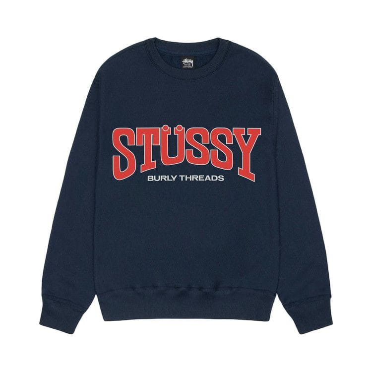 Stussy Burly Threads Crew Navy