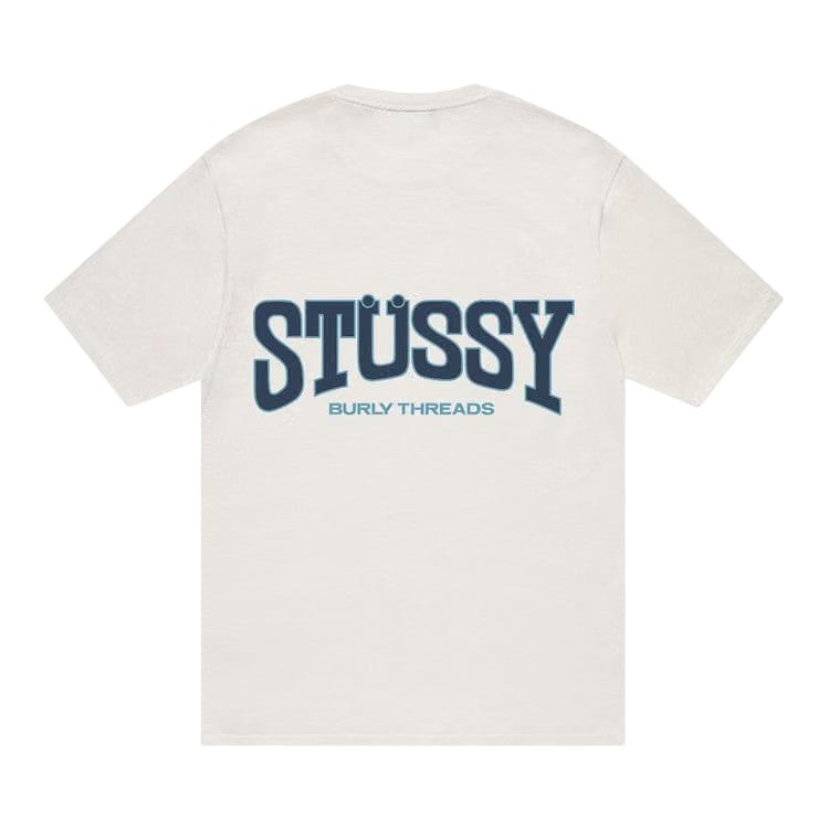 Stussy Burly Threads Pigment Dyed T-Shirt Natural