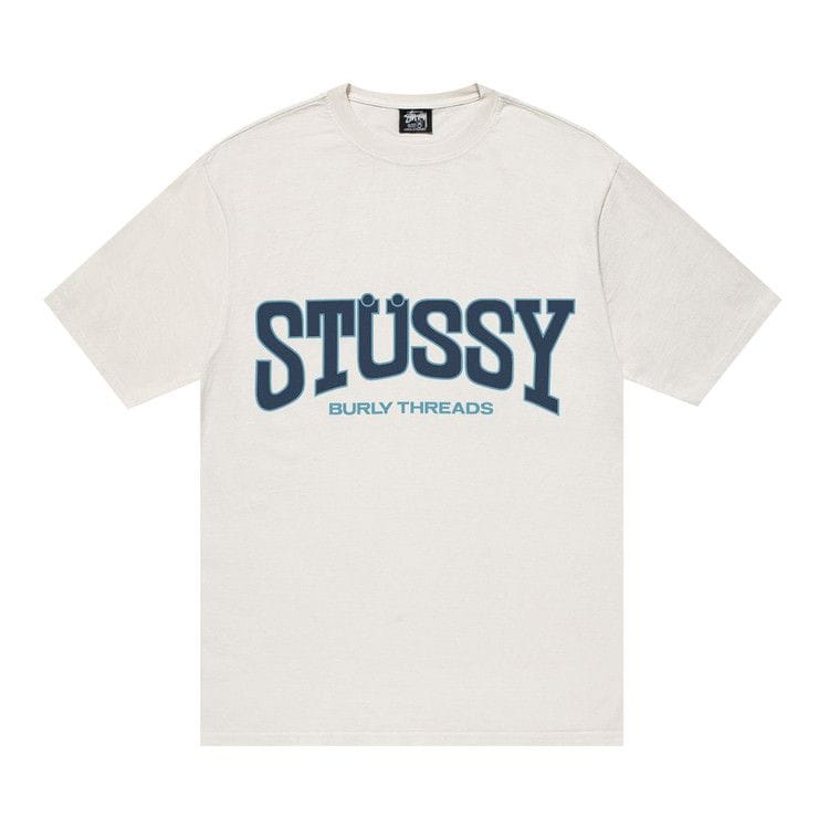 Stussy Burly Threads Pigment Dyed T-Shirt Natural