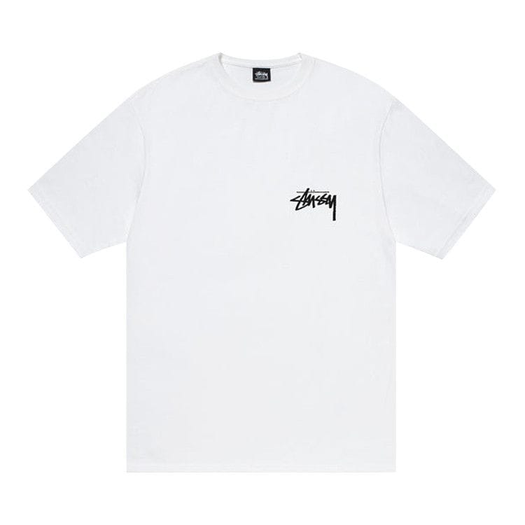 Stussy Burning Stock T-Shirt White