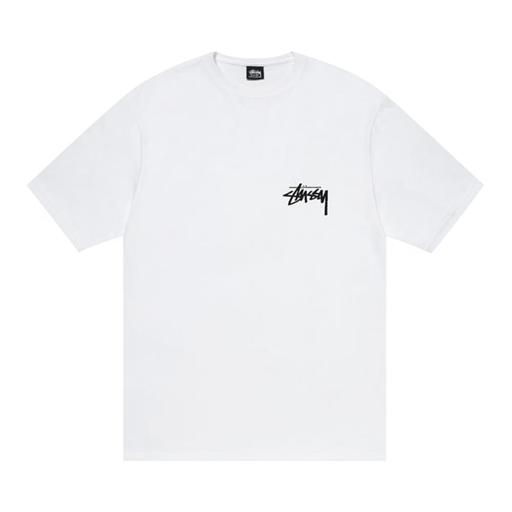 Stussy Burning Stock T-Shirt White