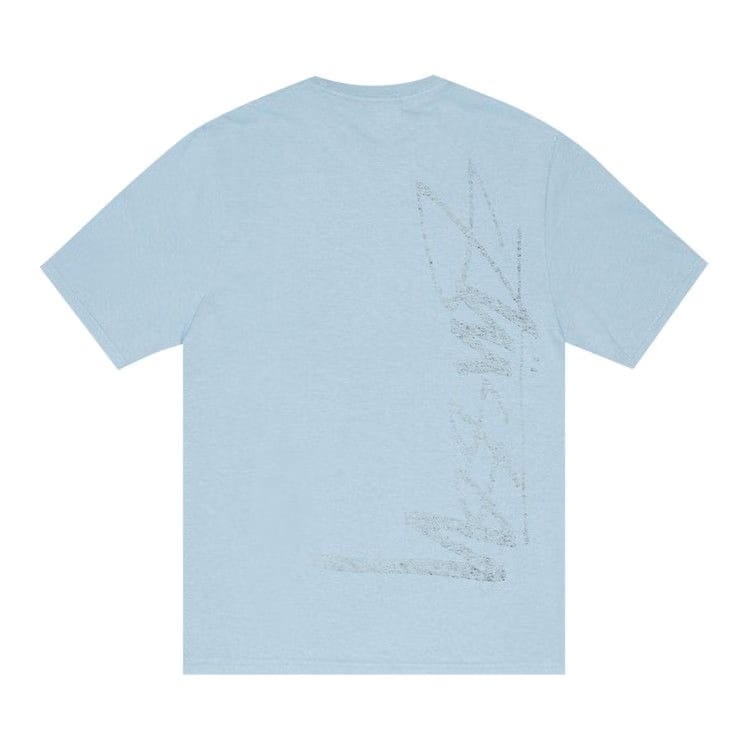 Stussy C Thru T-Shirt Pigment Dyed Baby Blue