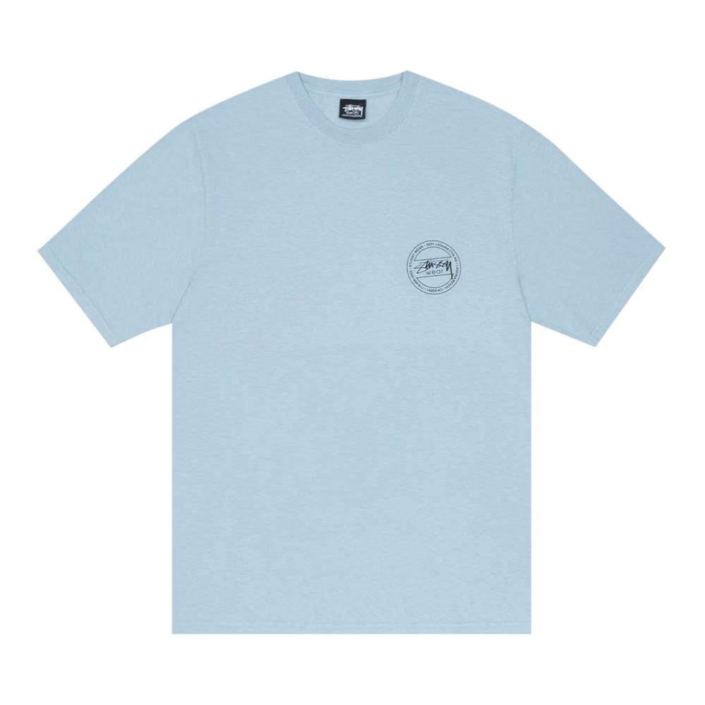 Stussy C Thru T-Shirt Pigment Dyed Baby Blue