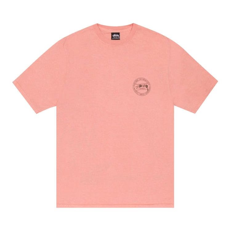 Stussy C Thru T-Shirt Pigment Dyed Coral