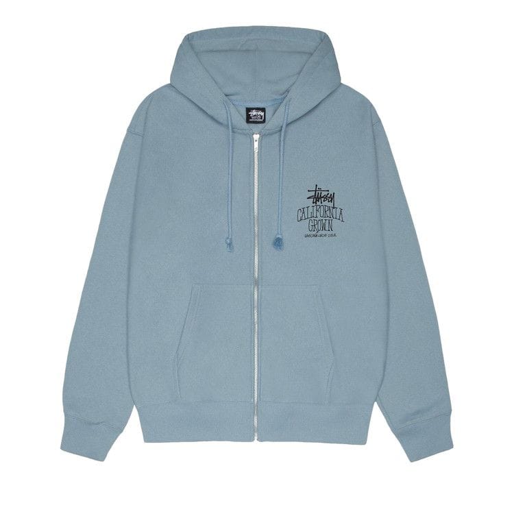 Stussy Cali Grown Zip Hoodie Slate
