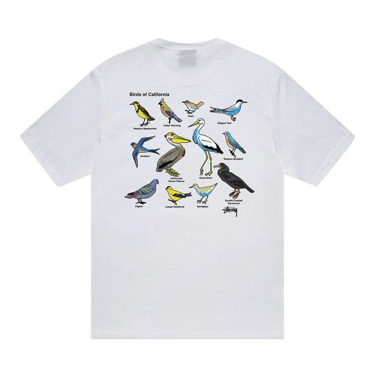 Stussy California Birds T-Shirt White