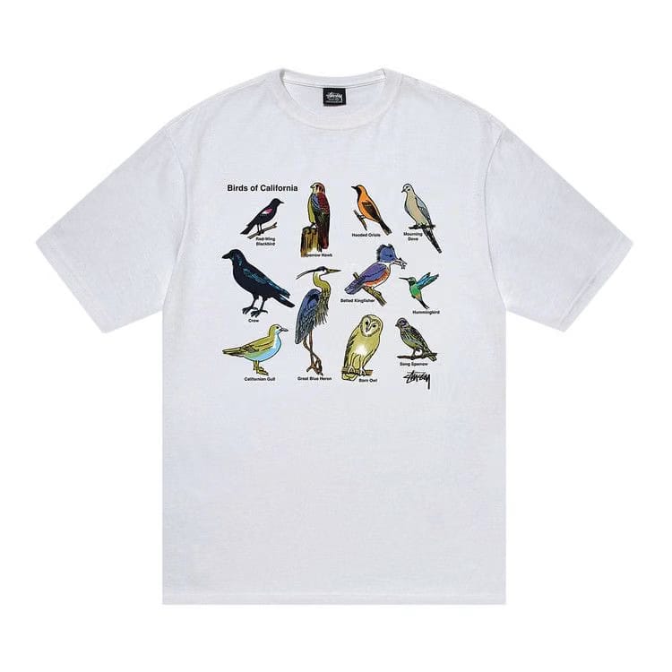 Stussy California Birds T-Shirt White