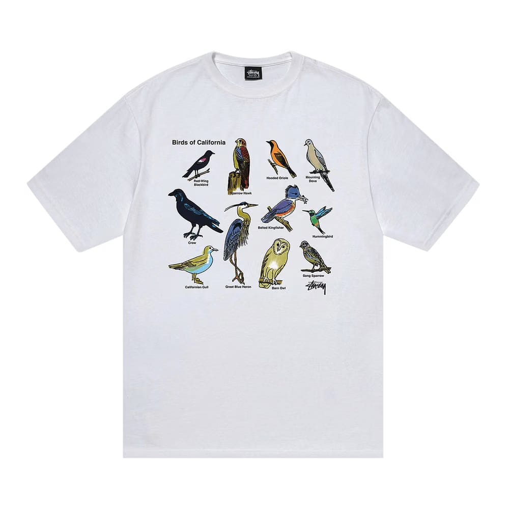 Stussy California Birds T-Shirt White
