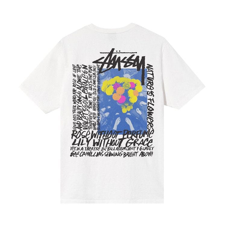 Stussy Camelias Pigment Dyed T-Shirt Natural