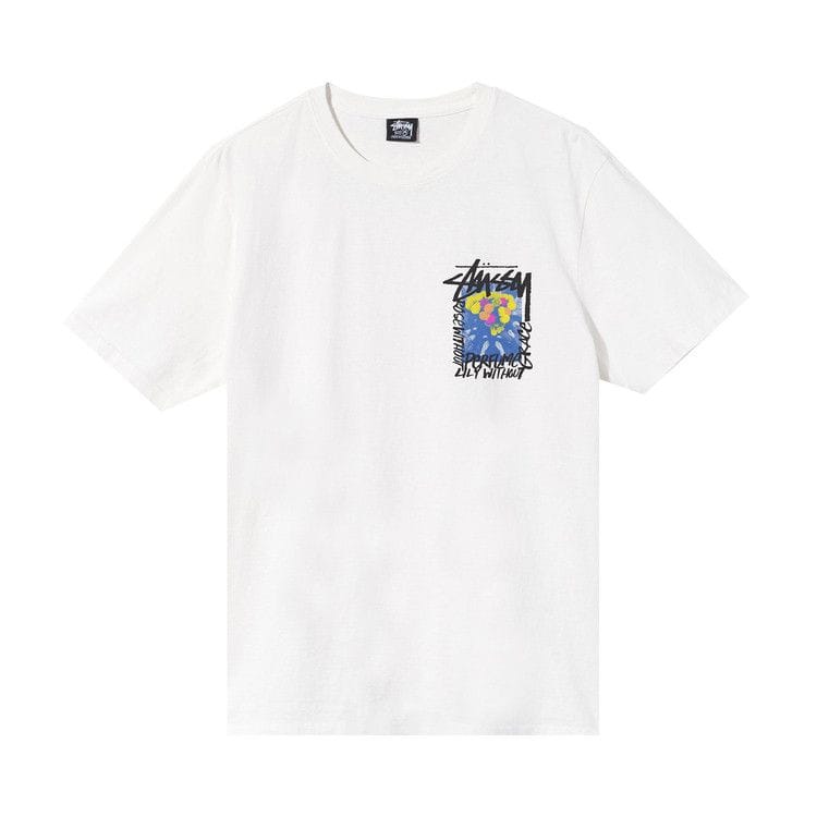 Stussy Camelias Pigment Dyed T-Shirt Natural