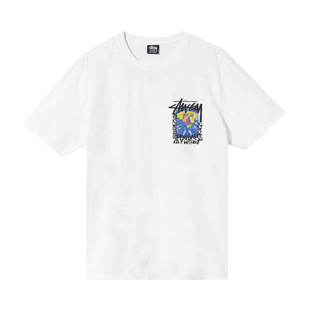 Stussy Camelias Pigment Dyed T-Shirt Natural
