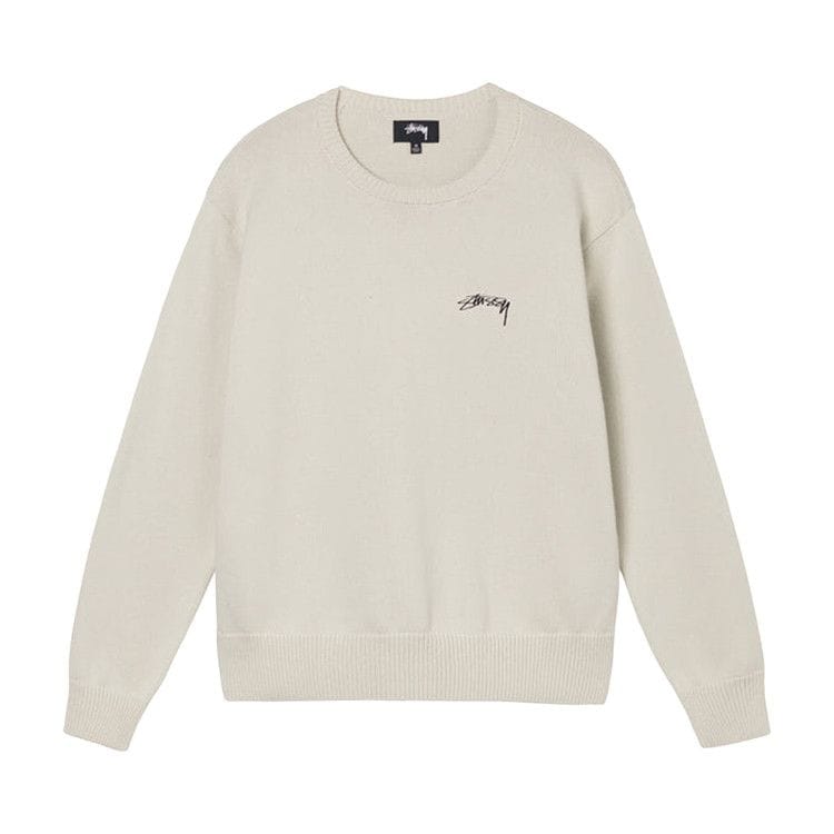 Stussy Care Label Sweater Natural