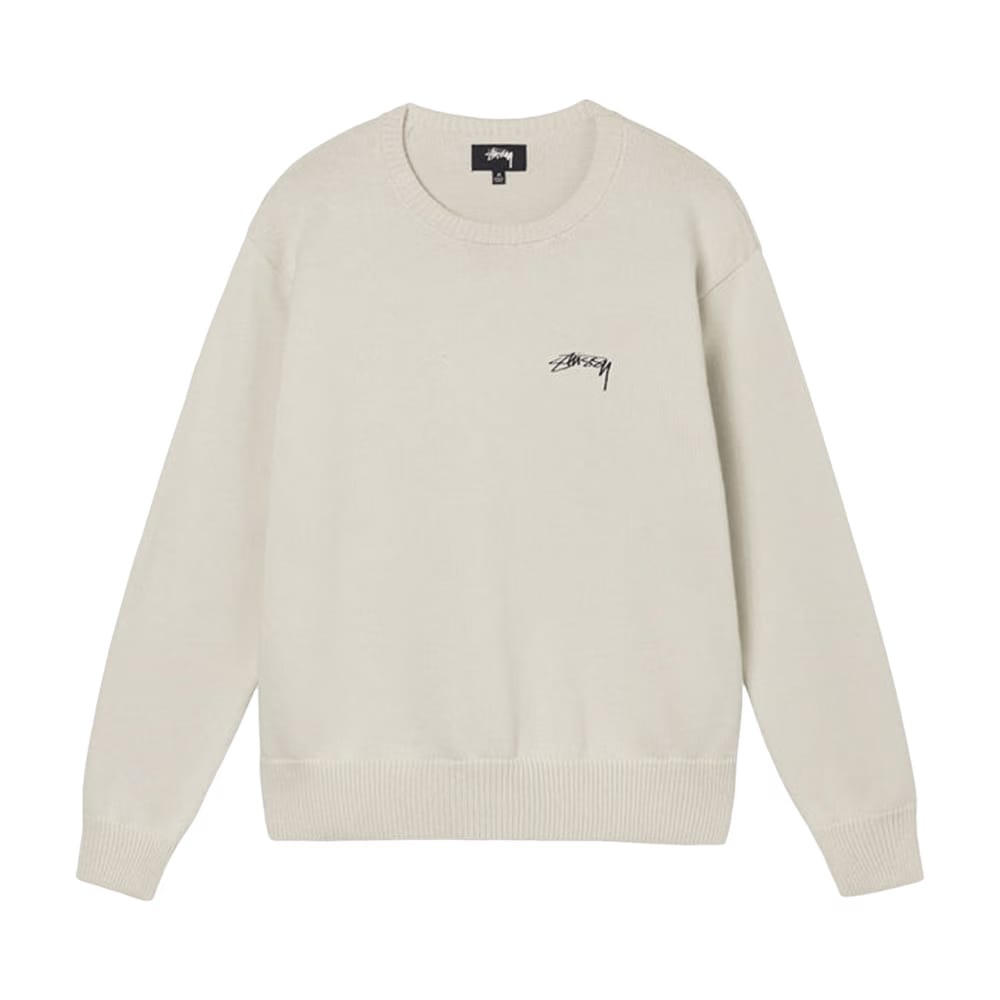 Stussy Care Label Sweater Natural