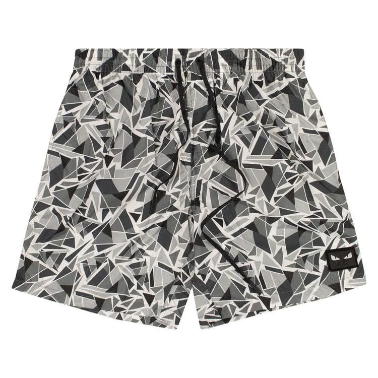 Fendi Geometric Print Swim Shorts Multicolor