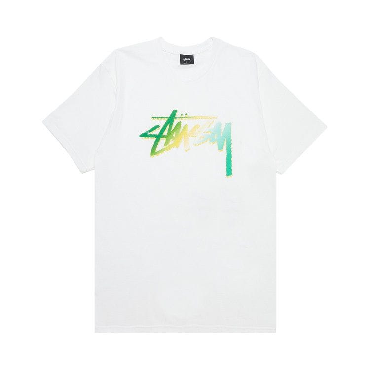 Stussy Chrome Stock T-Shirt White