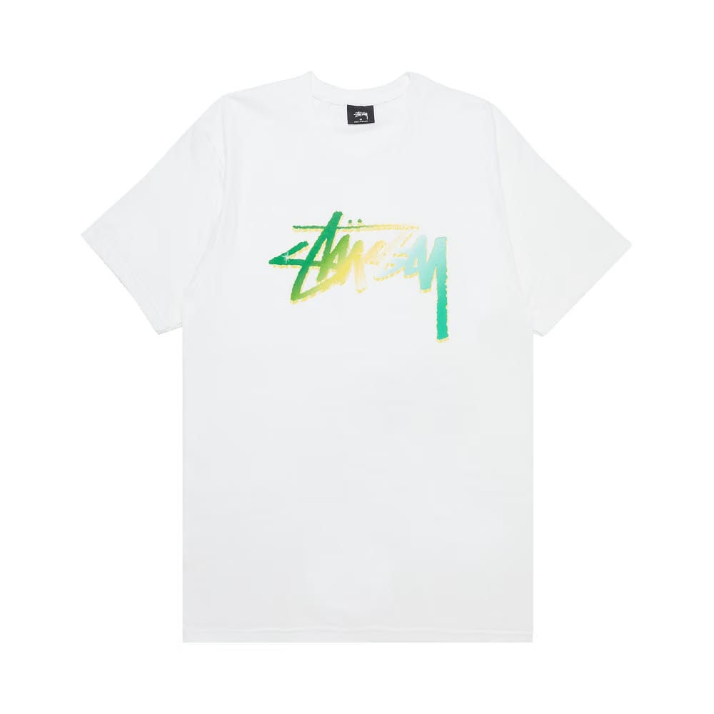 Stussy Chrome Stock T-Shirt White