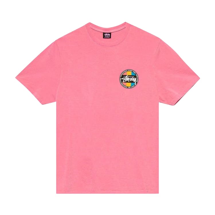 Stussy Classic Dot Pigment Dyed T-Shirt Pink